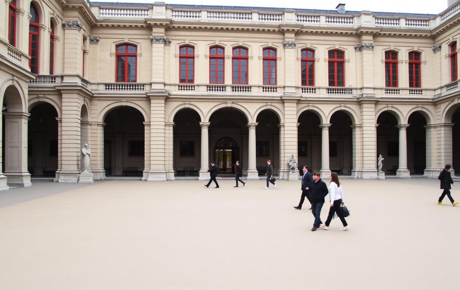 Beaux-Arts de Paris — cour et ateliers, rue Bonaparte